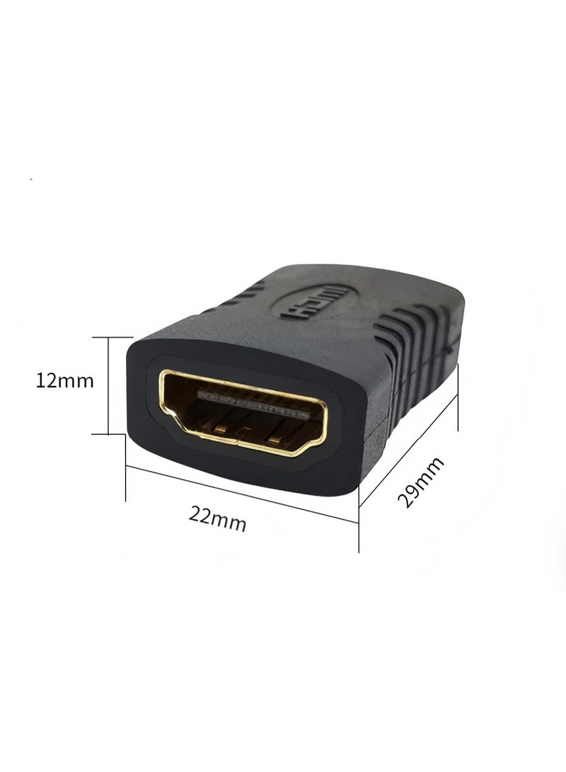 HDMI Female To Female Coupler Extender Adapter Black - Image 2